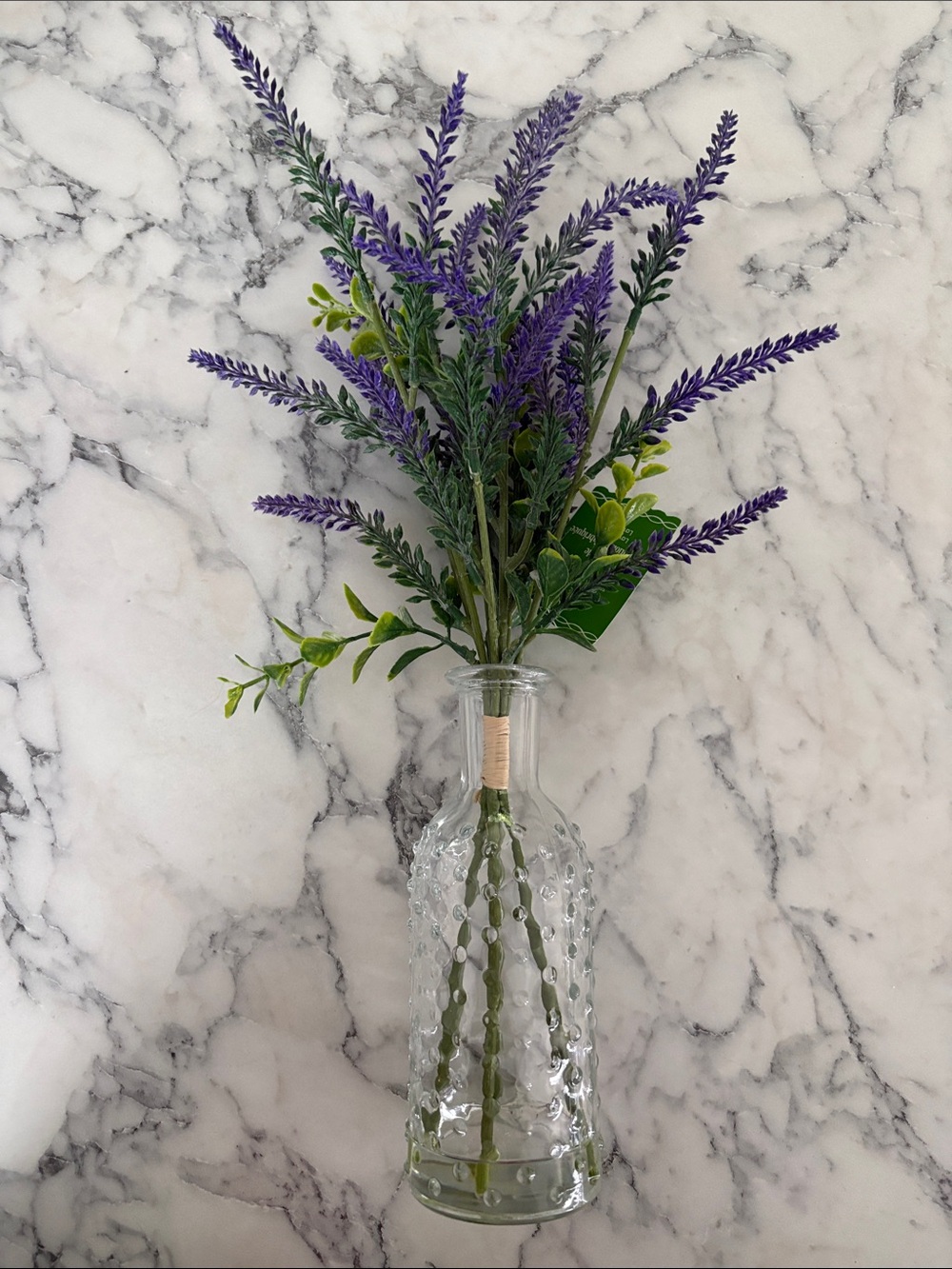 Ashland Purple Lavender Faux Floral Stem Bundle with Greenery